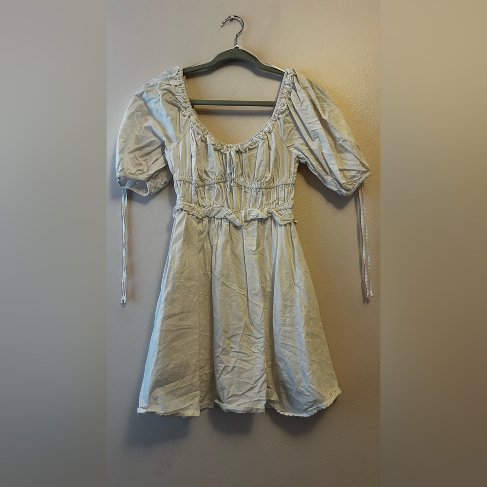 Cotton Candy White baby doll dress